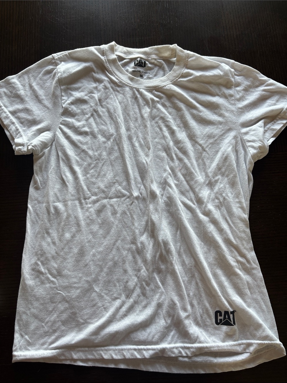 CAT White Soft T-Shirt